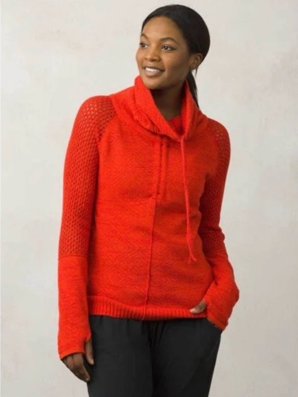 Prana Women's Cowl Neck Sweater Size Sm